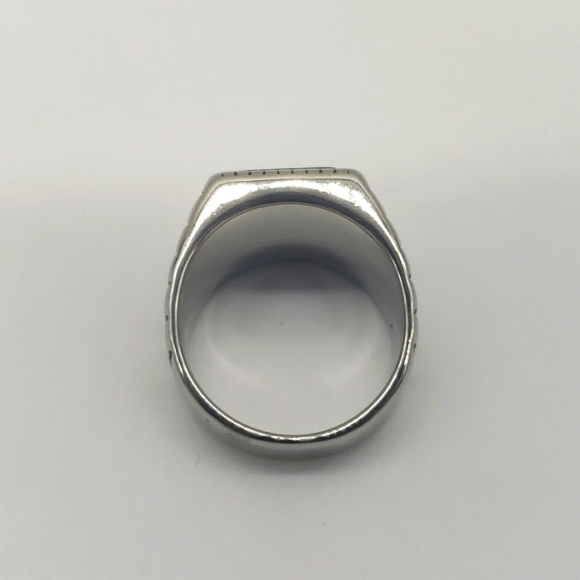 2206- Black Stone Handmade Men's Ring Size 9 NWT - Picture 4 of 7